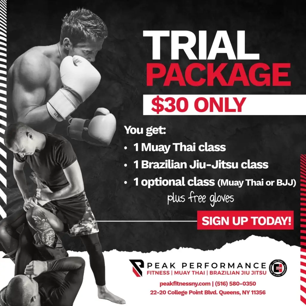 Queens Jiu Jitsu BJJ Muay Thai Martial Arts Trial Package