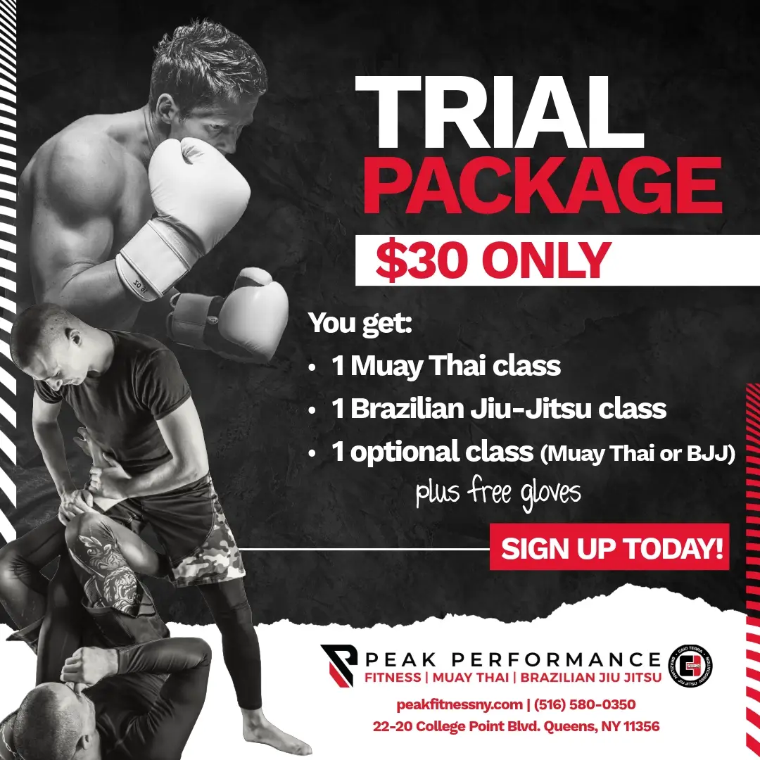 Queens Jiu Jitsu BJJ Muay Thai Martial Arts Trial Package